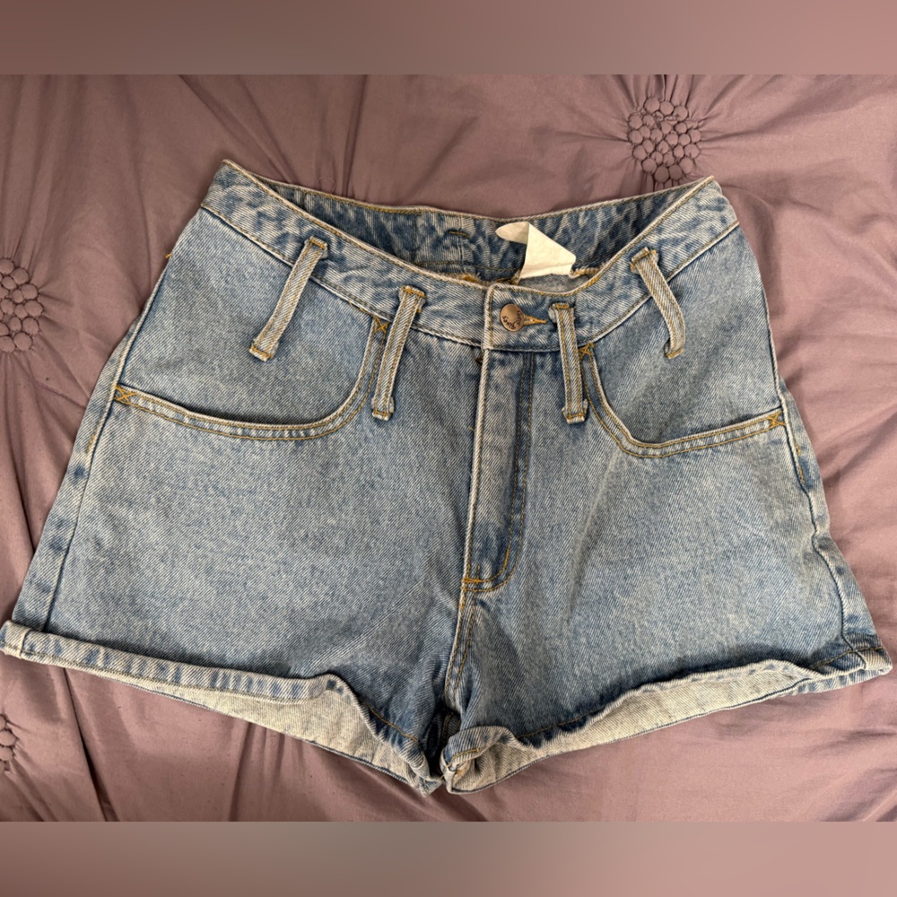 Vintage Light Blue Denim Shorts